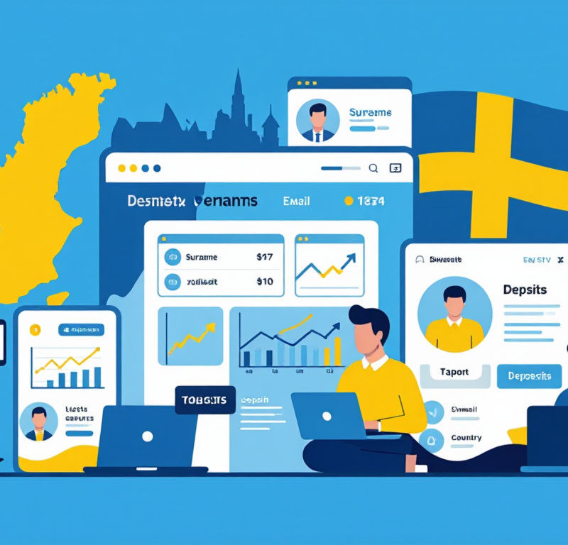 Sweden — торговая база с депозитами — 5 000